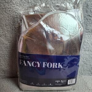 Hauntlook Fancy Fork Adult One Size Silver Body Suit Halloween Costume